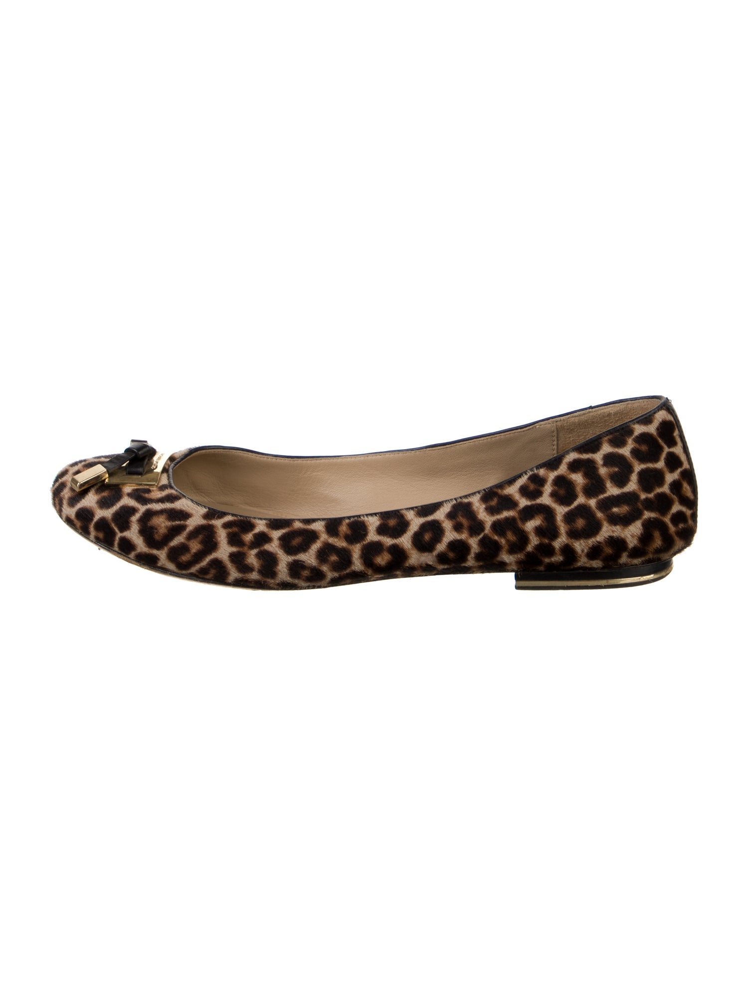 Michael Kors Ponyhair Animal Print Ballet Flats